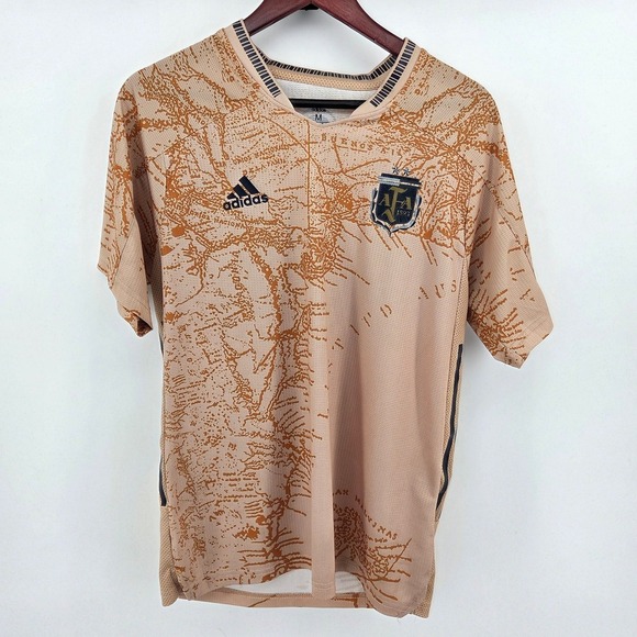 adidas Other - Adidas Argentina World Cup Soccer Away Jersey Special Gold Mens Medium #24